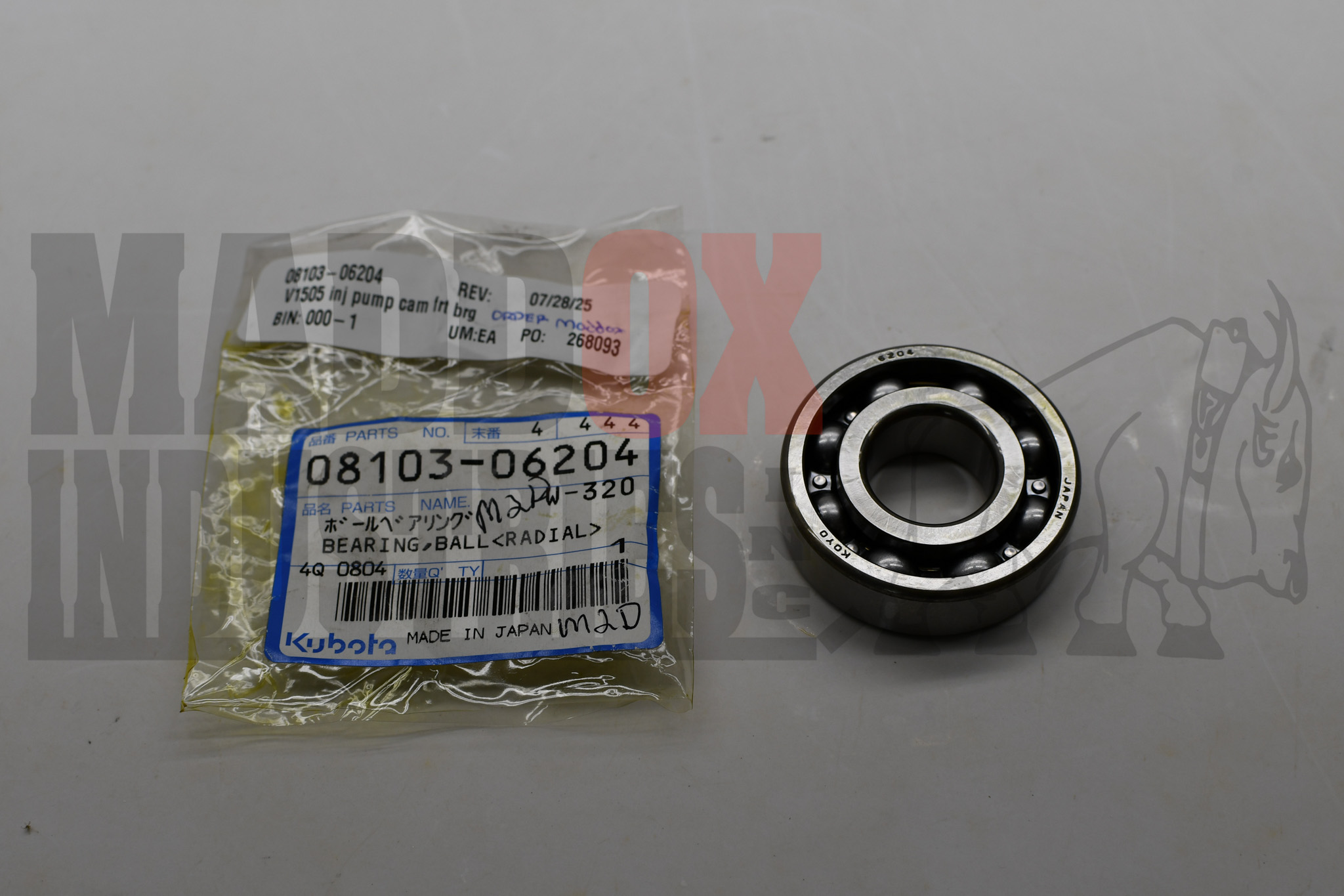 Kubota 08103-06204 Bearing